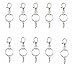 yueton Pack of 50 Lobster Clasps Swivel Trigger Clips Snap Hooks Bag Key Ring Charms Findings