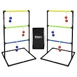 GoSports Indoor / Outdoor Ladder Toss Game Set with 6 Rubber Bolos, Carrying Case and Score Trackers