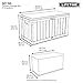 LIFETIME 60186 Heavy-Duty Outdoor Storage Deck Box, 116 Gallon, Desert Sand/Brown