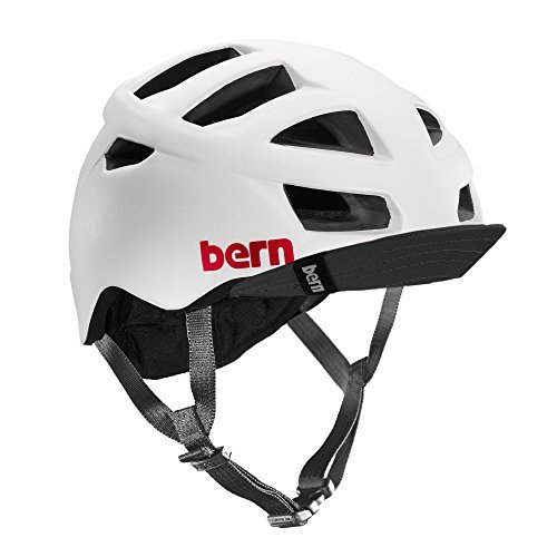Bern Men's Allston Bike Helmet - Satin White, Small/Medium by Bern