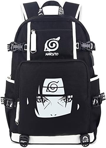 Roffatide Anime Laptop Backpack for Naruto Printed Luminous School