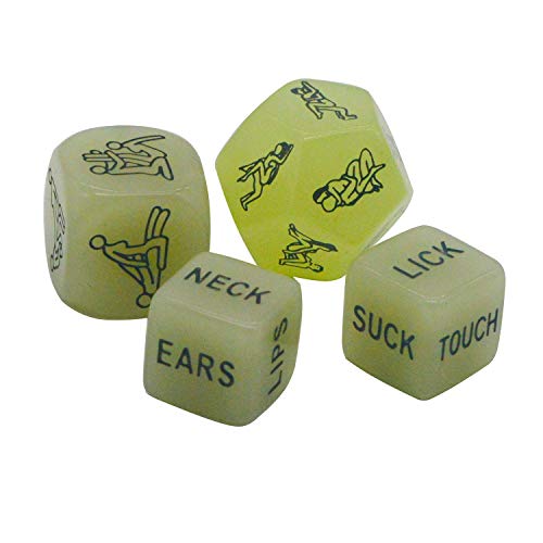 image for Fly-Love Funny and Romantic Role Playing Dice Luminous Dice Game Set o