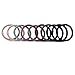 Hair Ties for Thick Hair, Funtopia 50 Pcs Solid Stretch Ponytail Holders, Elastic Hair Bands, Hair Ropes Rubber Bands Hair Accessories, Universal for Girls, Women, Teens, Ladies, Bulk Set, Mixed Color