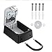 ZHEGE Key Lock Box, 4 Digit Combination Key Storage Lock Box with Resettable Code, Portable Key Safe Box for Door Knob, Realtors, Contractors (Gray)