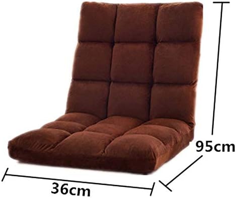 YXNZ Sofa Cushion Plush Single Casual Folding Washable Chair Cushion Dormitory Bedroom Window Lounger (Color : Brown, Size : 3695cm)
