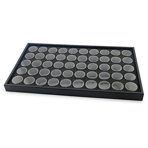 Generic 50 Pots Deluxe False Nail Art Storage Display Tip Case Nail Art Box Tool