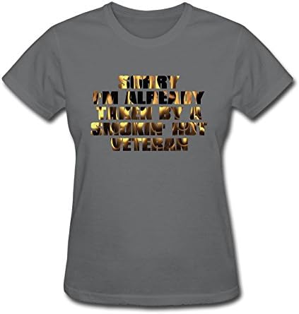 DGdc1 TShirt Taken by A Smoking Hot Veteran Women Fit Crew Neck Sweat Absorbing Short Sleeve T-Shirts