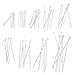 Housweety 900 PCs Mixed Silver Plated Head Pins Findings