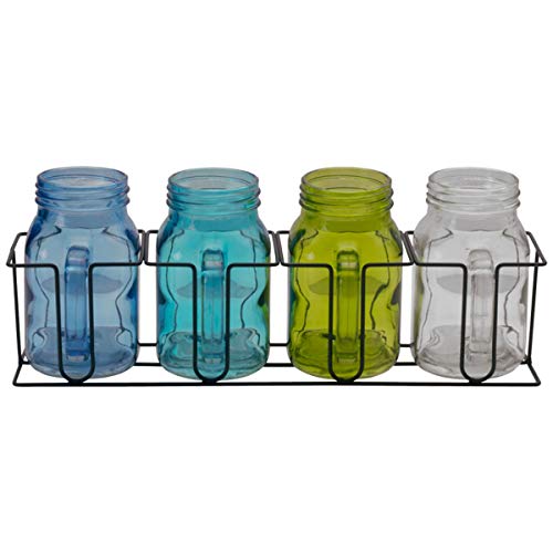 Pfaltzgraff Mason Jar Basket, Set of 4, Assorted