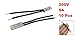 uxcell 10 Pcs Bimetal Temperature Control Switch Thermostat 55C N.C KSD9700