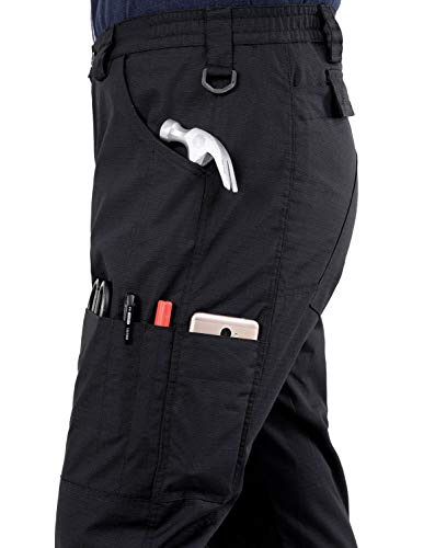 Men's Cargo Work Pants Water Resistant Rip Stop Operator Tactical Outdoor Pant - Thumbnail 5