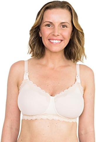 Simple Wishes Pumping and Nursing Bra in One with Fixed Padding - Patented Supermom T-Shirt - Pumping Bra Hands Free