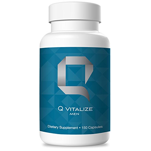 Q Vitalize Men Bioflavonoids and Adrenal Fatigue Support Supplement, Natural Mood Stabilizer with Zembrin, Prostate Health Supplement, Prostate Vitamins, Energy and Testosterone Booster Supplement
