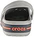 Crocs unisex adult Men's and Women's Crocband Clog, Light Grey/Navy, 12 Women 10 Men US