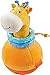 HABA Roly Poly Giraffe Soft Wobbling & Chiming Baby Toy with Teething Rings