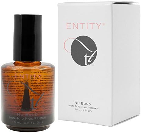 Entity Nu Bond Non-Acid Free Nail Polish Acrylic Tips Adhesion Primer .5 fl oz by Entity