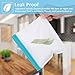 Reusable Storage Bags (6 Pack) – 4 Reusable Sandwich Bags, 2 Reusable Snack Bags, Leakproof Lunch Bags, and Clear Food Storage Bags, Extra Thick,Food Grade Material – Meal Prepping.
