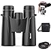 Baufut 12x42 Binoculars for Adults,HD Professional Compact Binoculars for Bird Watching Hunting Concerts Sports with Low Light Night Vision- BAK4 Prism FMC Lens with Strap Carrying Bag Phone Adapter
