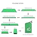 Terra Hiker Camping Tarp, Water proof Picnic Mat, Mutifunctional Tent Footprint with Drawstring Carrying Bag for Picnic, Hiking (Green 70