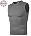 DRSKIN Undershirts Running Shirt Tank Tops Men's Cool Dry Compression Baselayer Sleeveless (STG03, M)