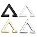 JOVIVI Women Stainless Steel Non- Pierced Hollow Triangle Clip On Earrings Fake Ear Cartilage Cuff Ear Ring, 1-4Pairs