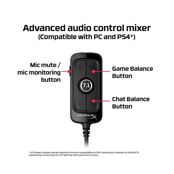 HyperX-Cloud-Alpha-S-PC-Gaming-Headset-71-Surround-Sound-Adjustable-Bass-Dual-Chamber-Drivers-Breathable-Leatherette-Memory-Foam-and-Noise-Cancelling-Microphone-Blackout-HX-HSCAS-BKWW HyperX Cloud Alpha S Blackout – PC Gaming Headset, 7.1 Surround Sound, Adjustable Bass, Dual Chamber Drivers, Chat Mixer…