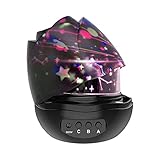 SlowTon Stars Sky Night Light Lamp, Romantic Rose Shape with Color Changing Moon Stars Cosmos Rotating LED Nightlight Projector for Kids Gift Baby Girl Bedroom