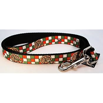 Buckle Down Pizza Pies Dog Collars (Regular Ribbon Width (1