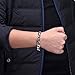 THREE KEYS JEWELRY 6mm 10mm Mens Figaro Chain for Men Cuban Link Chain Stainless Steel Bracelet Gifts Silver Figaro Bracelets for Women