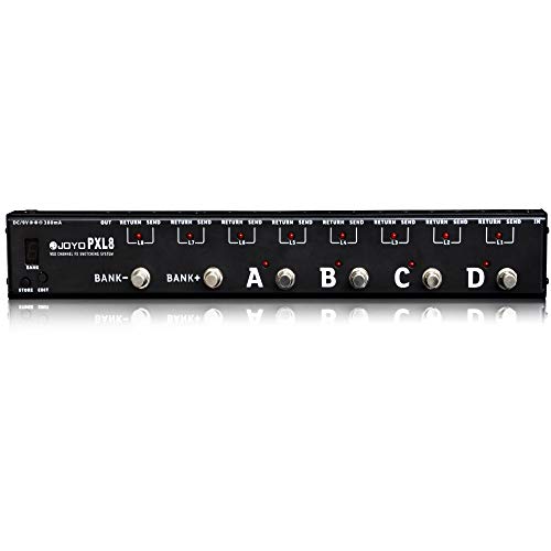 JOYO PXL8 Foot Pedal Controller 8 FX Loop Programmable Pedal Switcher
