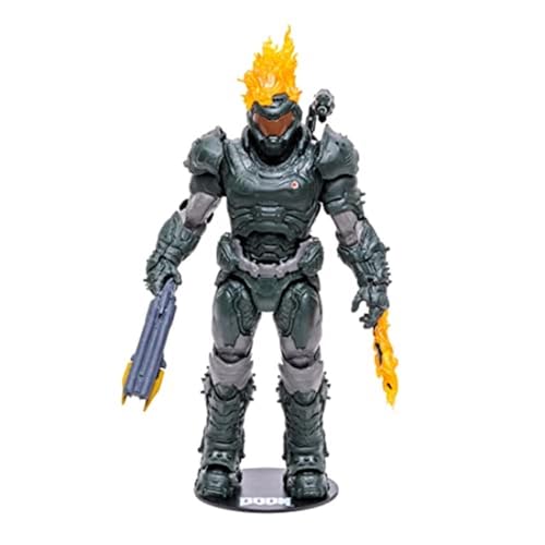 McFarlane Toys, DOOM Eternal Slayer (Ember Skin) Figure With 22 Moving Parts, Multicolour Collectible Warhammer Figure With Collectors Stand Base â€“ Ages 14+