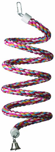 Super Bird Creations 9/10-Inch by 96-Inch Rope Bungee Bird Toy, Large