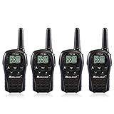 4-Pack Midland LXT500VP3 Two Way Radio, Rechargeable Batteries and Chargers