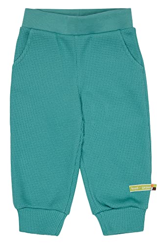loud + proud Waffel, Gots-Zertifiziert, Made in Germany Pantalones Informales, Oregano, 62/68 niños Unisex