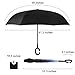 owen kyne Windproof Double Layer Folding Inverted Umbrella, Self Stand Upside-down Rain Protection Car Reverse Umbrellas with C-shaped Handle