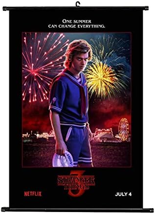 RosewineC Stranger Things Wall Scroll Poster, Stranger Things Posters Home Decor, 12x8 Inch(30x21cm)(Season 3) 1 pack(9)