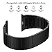 ZONEYILA Apple Watch Band 42mm, Stainless Steel Replacement Smart Watch Band Link Bracelet - Black