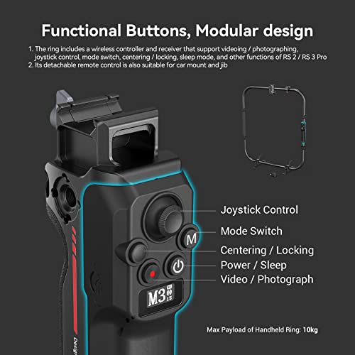SmallRig Dual Handle Grip For DJI RS Gimbal - Joystick Control & NATO Rail For RS 2/RS 3 Pro/RS 4 Pro