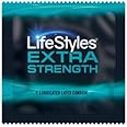 Lifestyles Tough Extra Strength, Strong Lubricated Latex Condoms with Silver Pocket Case-24 Count