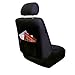 FH Group Front Set Faux Leather Car Seat Covers for Low Back Seat with Removable Headrest, Universal Fit, Airbag Compatible Seat Cover for SUV, Van, Black