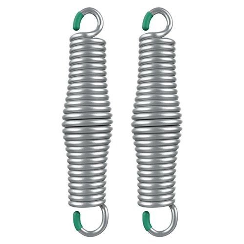 Finether Hammock Chair Spring 500 lb Heavy Duty Weight Capacity for Hammock Hanging Pot,Porch Swings, Hanging Swings Chairs, Stainless steel (2 PCS)