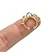 Maggie 3 Pcs Fake Septum Clicker Nose Ring Non Piercing Hanger Clip Body Jewelry