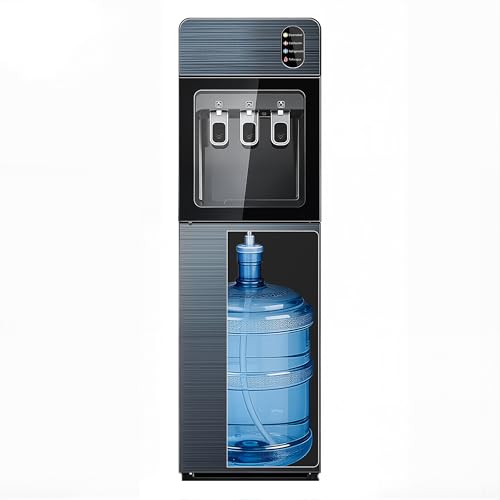 CHAGEE Despachador de Agua Garrafon Oculto 3 Ajustes de Temperatura Dispensador de Agua-Caliente Fría y A gua de la Habitación Dispensador de AG UA de Acero Apto para Botellas de 18.5 L