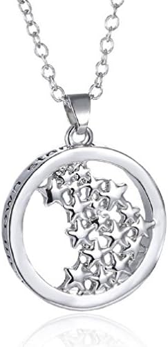 Garoff Collection Sterling Silver Plated Live Your Own Life Follow Your Own Star Pendant Necklace, 18"