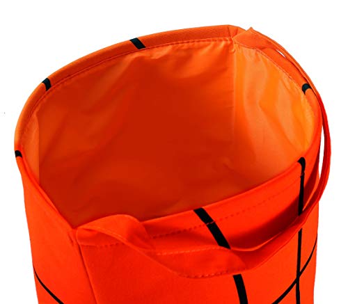 E-FirstFeeling Basketball Basket Easter Basket Easter Hunt Bag for Kids Candy Gift Bucket Tote Christmas Bag (Basketball)