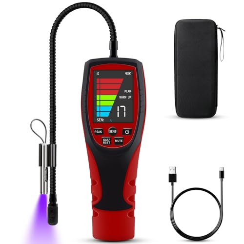 ALD-200 PRO Heated Pump Refrigerant Leak Detector for Heat Pumps, HVAC with UV LED, Freon Sniffer, Halogen Gas Leak Detector for R32 R454B R410A R22 R1234YF R600a