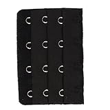 5 Pcs Black 4 Rows Hook and Eye Tape Bra Strap Extender
