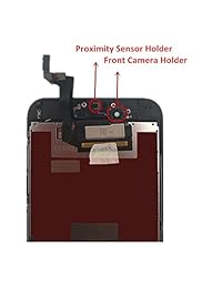 Premium iphone 6s Plus 5.5 inch Reemplazo de visualización LCD montaje completo Kits de reparación LCD Touch digitalizador de visualización de vidrio repuesto con vidrio templado, Herramientas, instrucciones, no para 6 g Plus, Negro