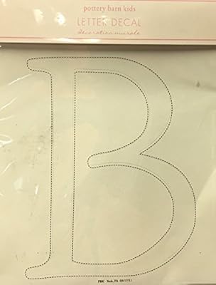 Amazon Com Pottery Barn Kids Single Letter B Decal Decoration