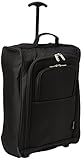 5 Cities Cabin Approved Multi-use Carry on Flight Bags/luggage Trolley Bag Backpacks (Black)